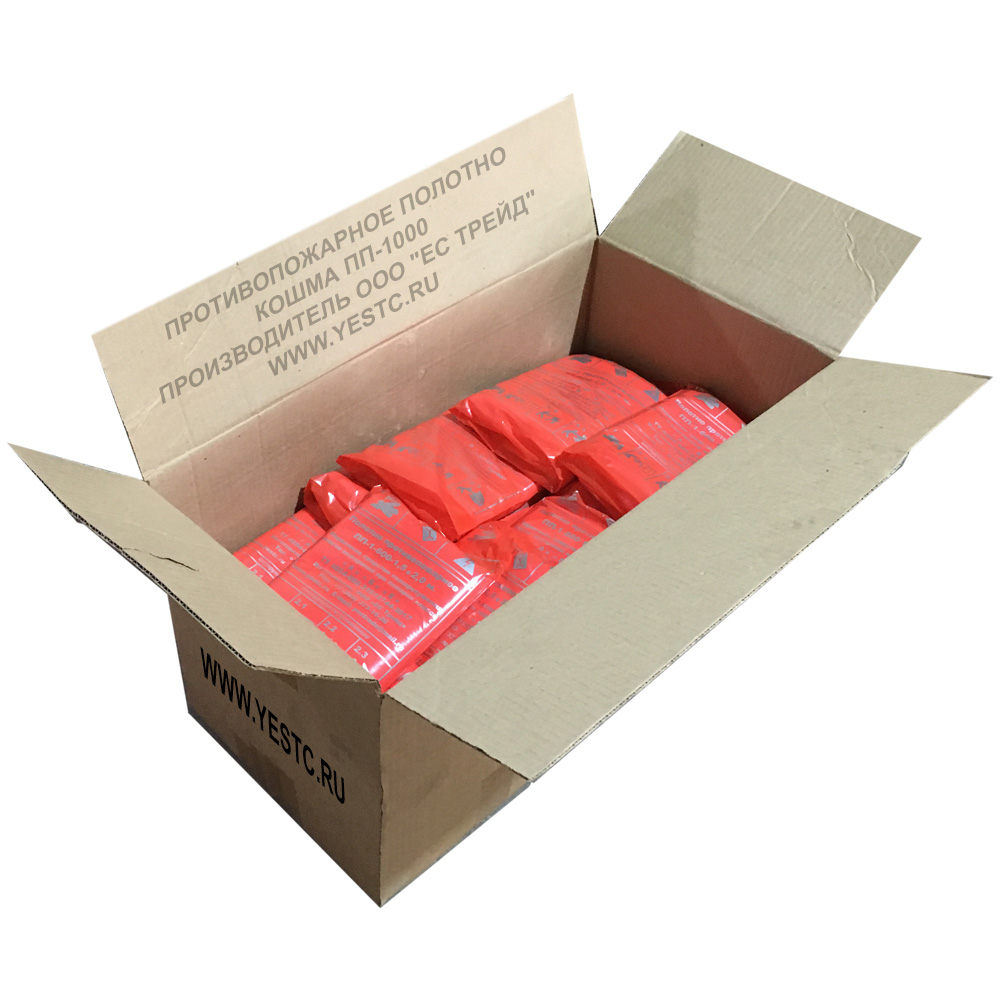 Упаковка кошмы пп. Расчет стоимости доставки, Вес и объем одной упаковки пожарное полотно ПП-1000