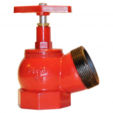 Клапан пожарный КПК 50-1 чугунный угловой 125 градусов муфта цапка
