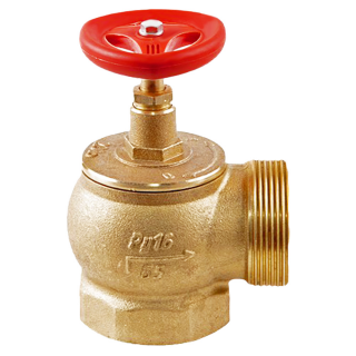 Вентиль, клапан КПЛМ-65-1 латунный угловой 90 градусов клапан пожарного крана